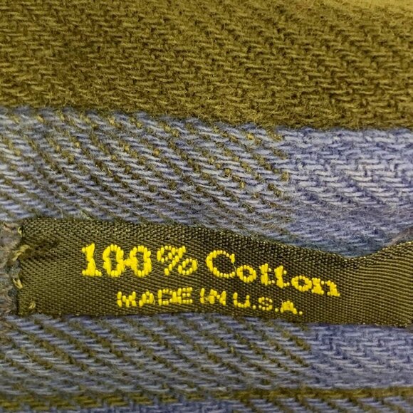 Osh Kosh B'Gosh Men's‎ Plaid Knit Button Up Long Sleeve Shirt Size L - Picture 9 of 13